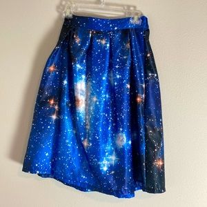 Space skirt outer space stars and galaxy